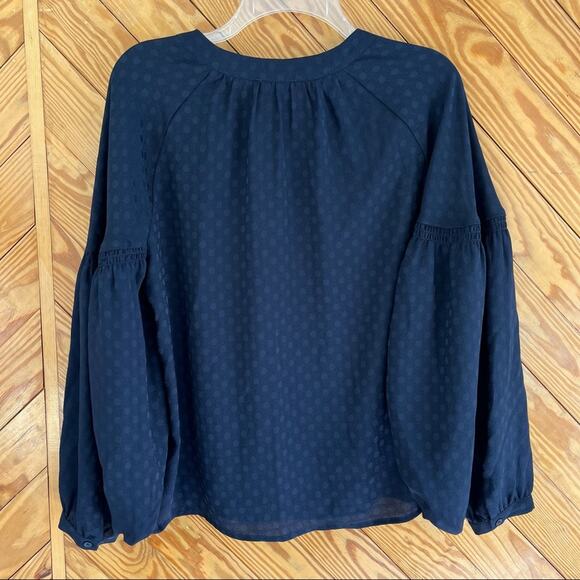 Current Air Anthropologie Dot Print Balloon Sleeve Blouse - Picture 3 of 6